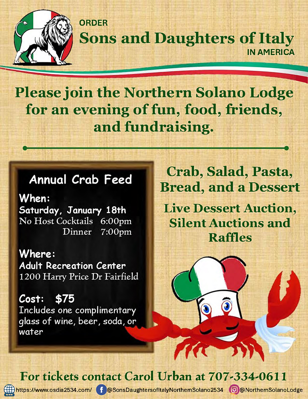 Northern Solano Crab Feed