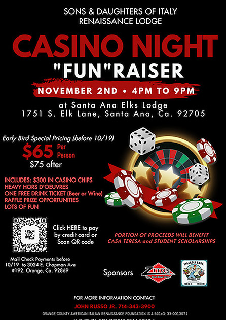 Casino Night Fun Raiser